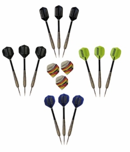 12 Stück McDart Steeldarts + 1 Satz McDart®Flights - 1