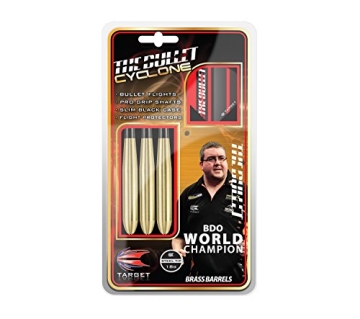 18g STEPHEN BUNTING TARGET CYCLONE BRASS DARTS SET - 1