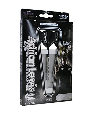 21g Target Adrian Lewis G2 silber Natural Tungsten Darts Set - 1