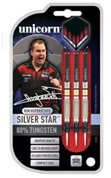 21g UNICORN SILVER STAR KIM HUYBRECHTS TUNGSTEN DARTS SET - 1