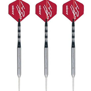 21g Unicorn Terry Jenkins Smooth silber Natural Tungsten Darts Set - 1