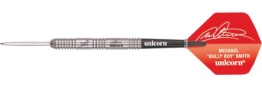 22g UNICORN MICHAEL SMITH SILVER TUNGSTEN DARTS SET - 1