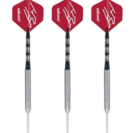 23g Unicorn Terry Jenkins Smooth silber Natural Tungsten Darts Set - 1