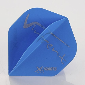 5 x SETS XQMAX VINCENT VAN DER VOORT VVDV blau DART FLIGHTS STANDARD - 1