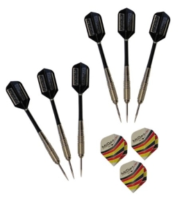 6 Stück McDart Steeldarts + 1 Satz McDart®Flights - 1