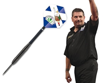 Black Star Steel Dart Pfeile mit Gary Anderson Flights Darts - 1