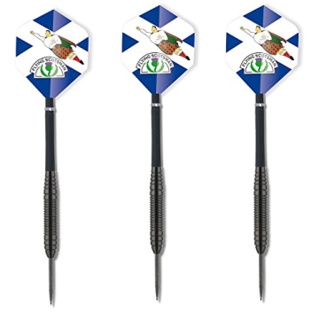 Black Star Steel Dart Pfeile mit Gary Anderson Flights Darts - 2