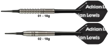 Darts TARGET Adrian Lewis Natur 90% Tungsten Softdarts 18g - 2