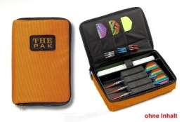 Darttasche THE PAK, Farbe orange strapazierfähige Nylon-Tasche für 1-2 Sets montierter Darts und zusätzlichen Fächern für Flys und Ersatzschäfte. (ohne Inhalt) - 1