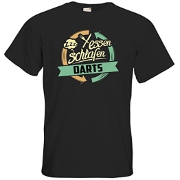 getshirts - RAHMENLOS® Geschenke - T-Shirt FAIR WEAR - Sport Darts - black M - 1