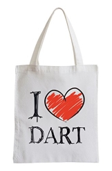 I love Dart Fun Jutebeutel - 1