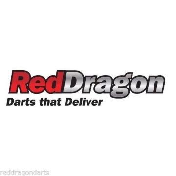 PEGASUS TUNGSTEN STEEL DARTPFEILE - 21 Gram - Black Red Dragon Shafts, Black Flights, Case & Red Dragon Checkout Card - 7