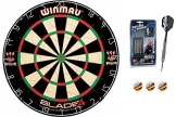 Phil Taylor 22g Silverlight Darts + Winmau Blade 4 Dartboard + McDart®Flights - 1