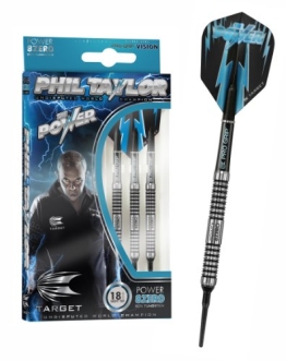 Phil Taylor Power 8Zero Softdarts 18g, inkl. 1 Set EMPIRE®TM Flights GRATIS!!!! - 1