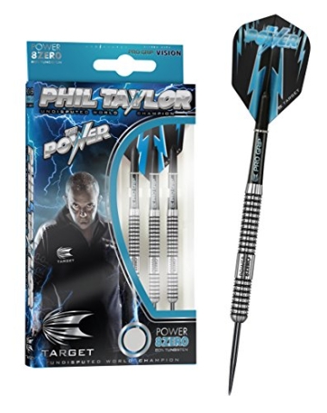 PHIL TAYLOR POWER-8ZERO, Steeldart 21g, inkl. 1 Satz EMPIRE®TM Flights GRATIS!!! - 1