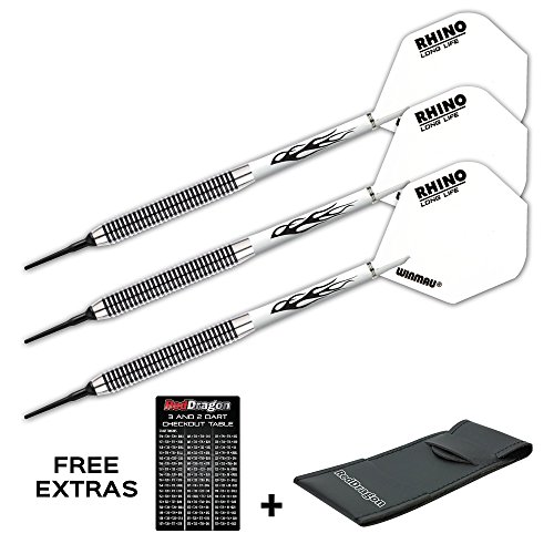 RED DRAGON PEGASUS TUNGSTEN SOFT TIP DARTPFEILE 18g White Red RED DRAGON PEGASUS TUNGSTEN SOFT TIP DARTPFEILE 18g White Red