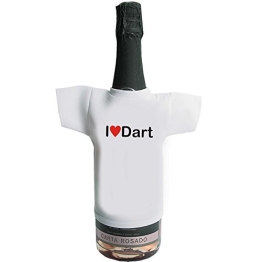 Sekt Hemd Motiv "I love Darts" - 1
