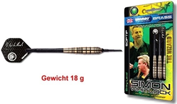 Softdart Winmau "SIMON WHITLOCK BRASS" 18gr Original Simon Whitlock Softdart in preiswerter Messing-Ausführung - 1