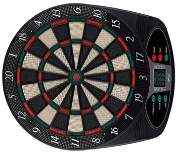 Solex Dartboard Electronic classic 8 Player 6 Soft Darts 24 Tips, mehrfarbig, 49 x 42 x 3 cm, 43317 - 1