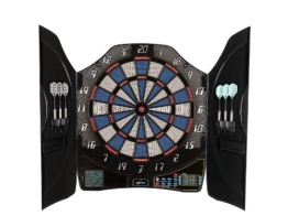 Solex Dartboard Electronic Dart bull Legend 8 Player KabineTT, mehrfarbig, 50 x 46 x 5.5 cm, 43325 - 1