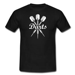 Spreadshirt Herren Darts Dartpfeile T-Shirt, Schwarz, XL - 1