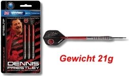 Steeldart Steel Dart Pfeile Winmau Dennis Priestley 21 g - 3er S - 1