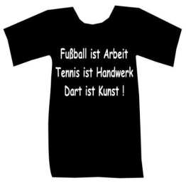 T-Shirt Dart ist Kunst.. schwarz - 1