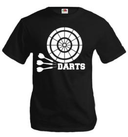 T-Shirt Darts V2-M-Black-White - 1