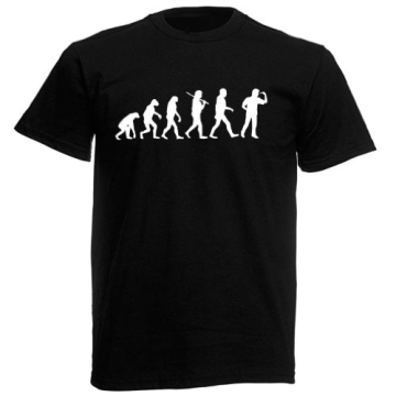 T-Shirt Evolution - Dartspieler - 1