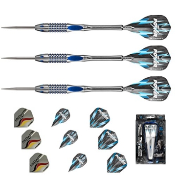 Target Phil Taylor Power 9five GEN2 Steeldarts + 3 Satz McDart & Target Taylor Flights (22 Gramm) - 1