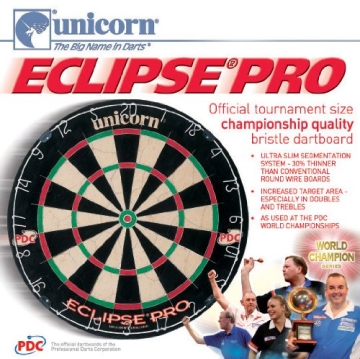 Unicorn Bristle Dartboard Eclipse, 054722794037 - 2